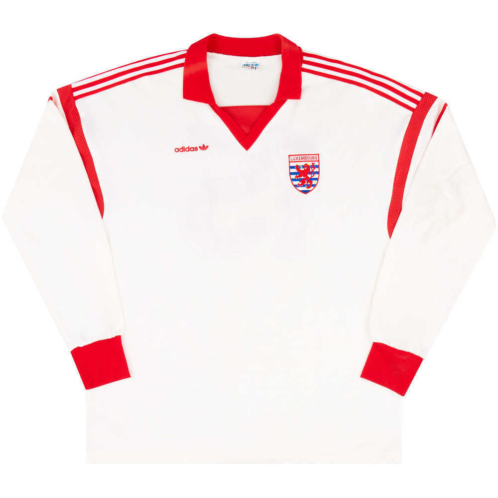 1989-90 Luxembourg Match Issue Away L/S Shirt #15