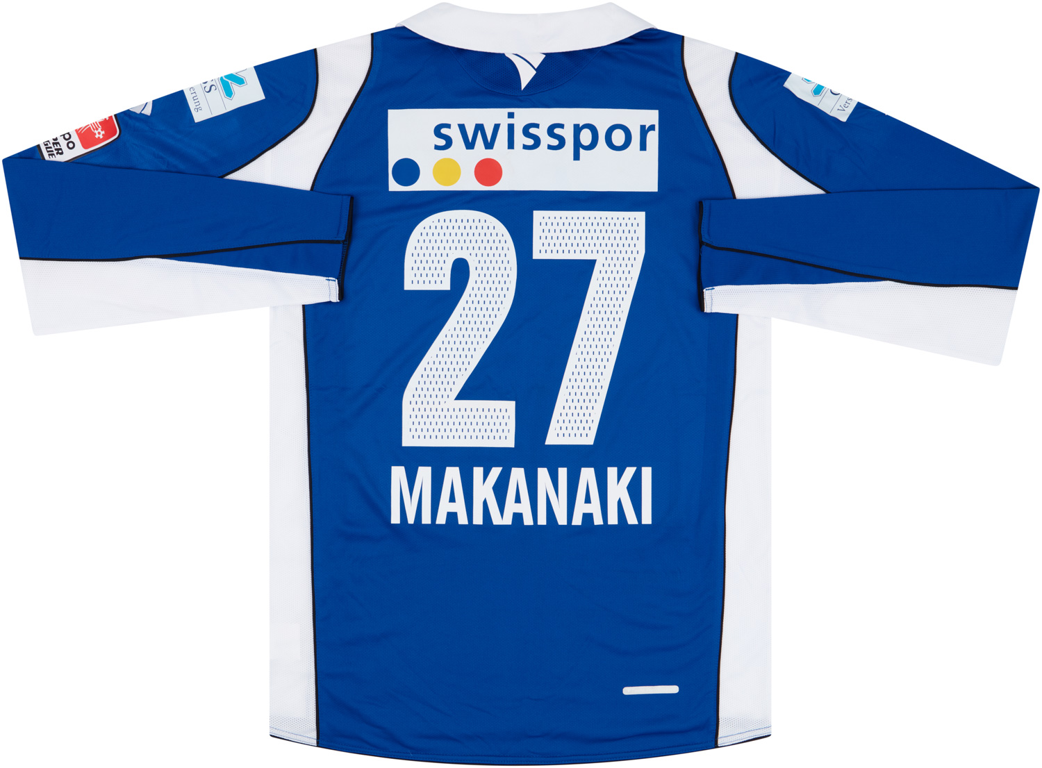 2007-08 FC Luzern Match Issue Home Shirt Makanaki #27