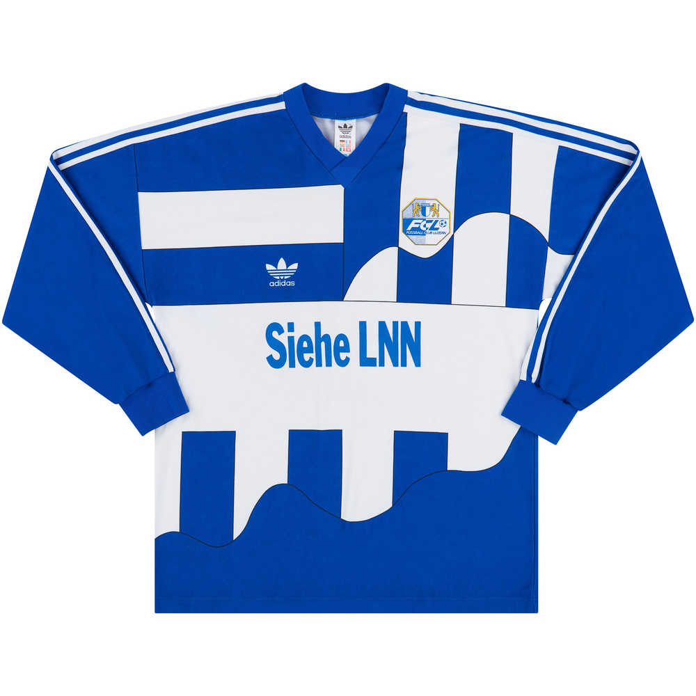 1990-91 FC Luzern Match Issue Home L/S Shirt #8 (Knup)