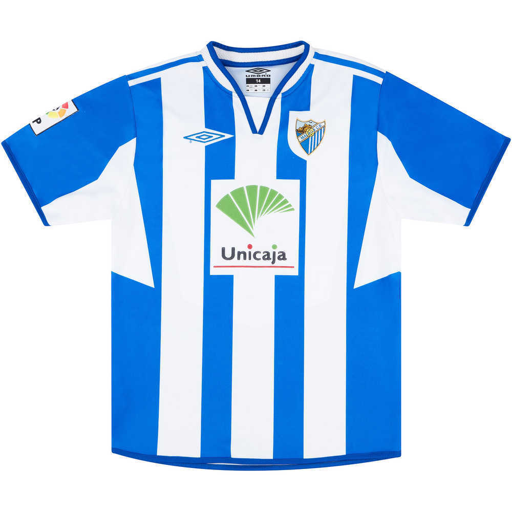 2005-07 Malaga Home Shirt (Excellent) L.Boys