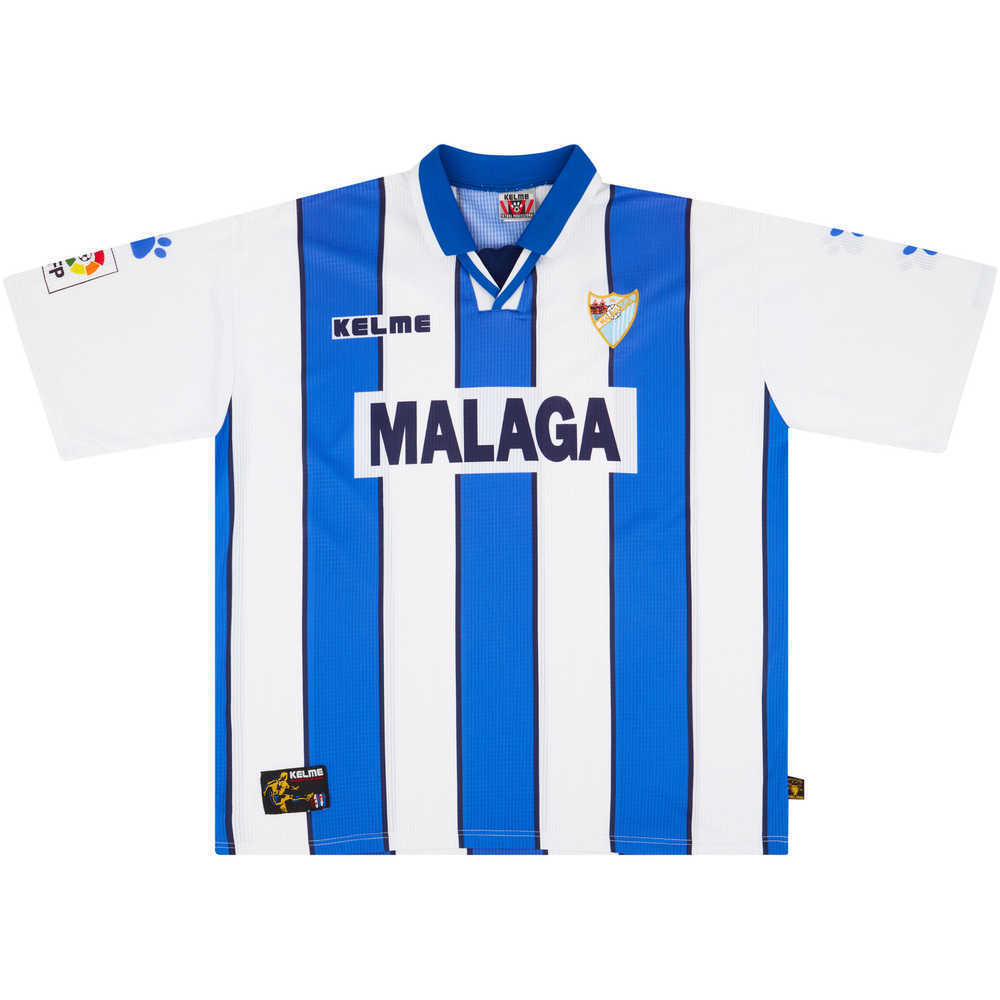 1998-99 Malaga Home Shirt *Mint* XL