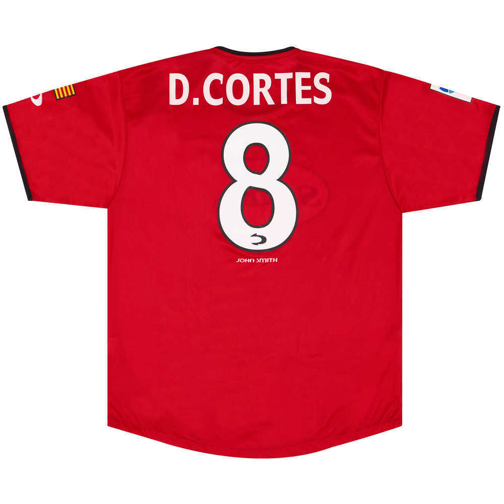 2002-03 Mallorca Match Issue Home Shirt D. Cortes #8