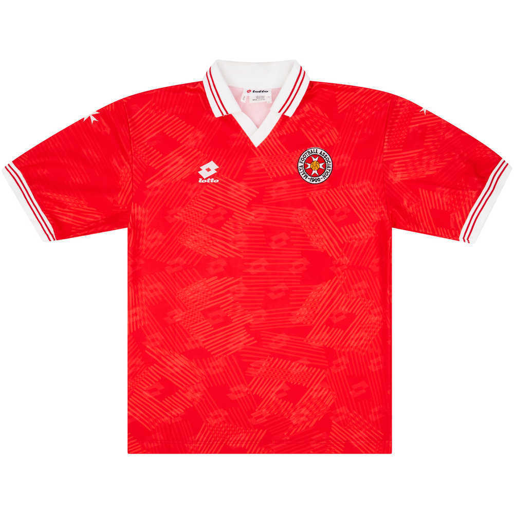1993 Malta Match Worn Home Shirt #8 (v Scotland)