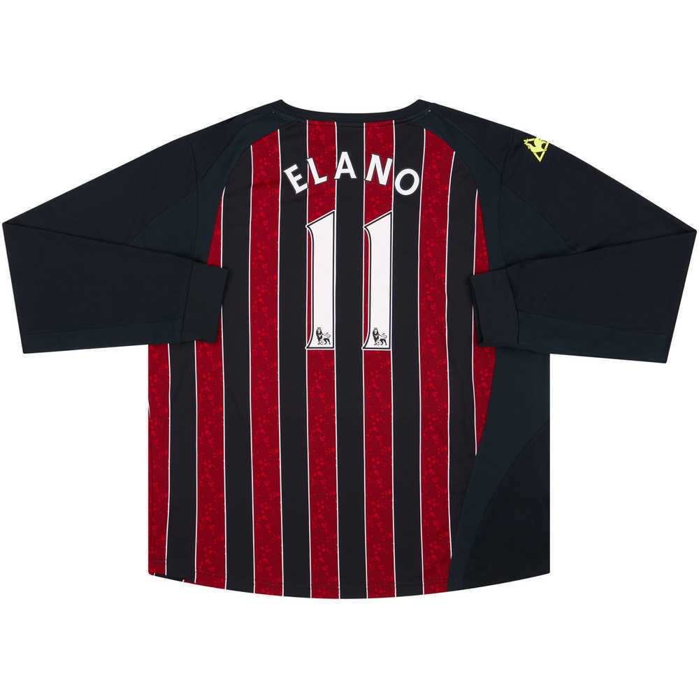 2008-09 Manchester City Away L/S Shirt Elano #11 (Excellent) XXL
