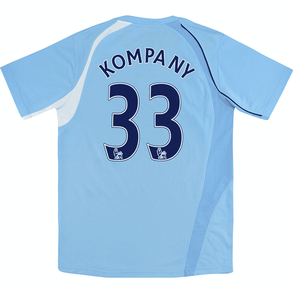 2008-09 Manchester City Home Shirt Kompany #33 (Excellent) XL