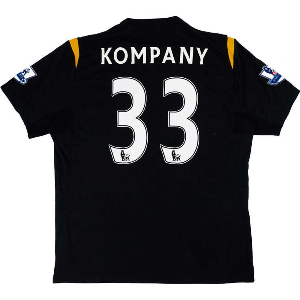 2009-10 Manchester City Away Shirt Kompany #33 (Excellent) L