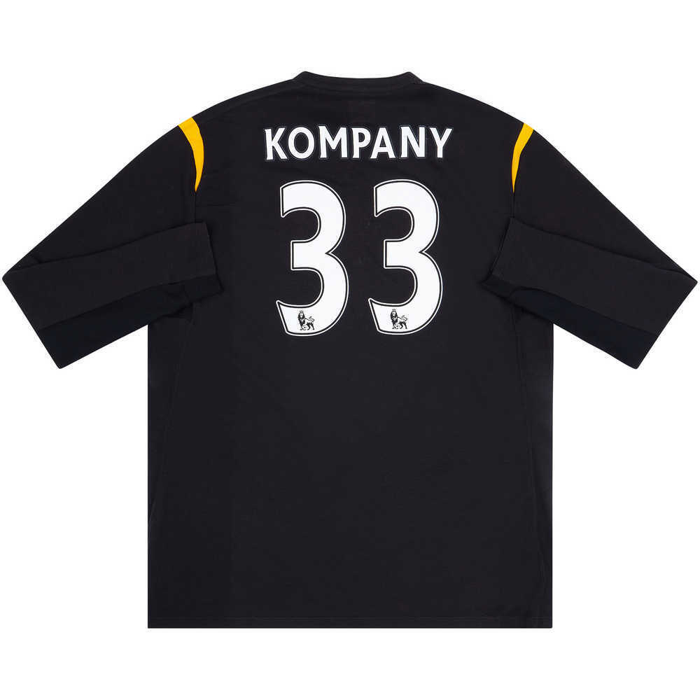 2009-10 Manchester City Away L/S Shirt Kompany #33 (Excellent) XXL