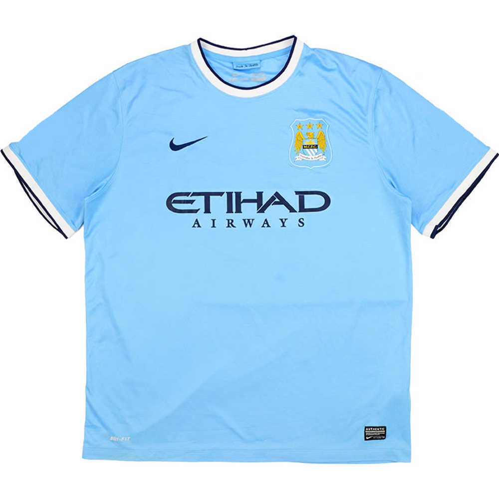 2013-14 Manchester City Home Shirt (Very Good) XL