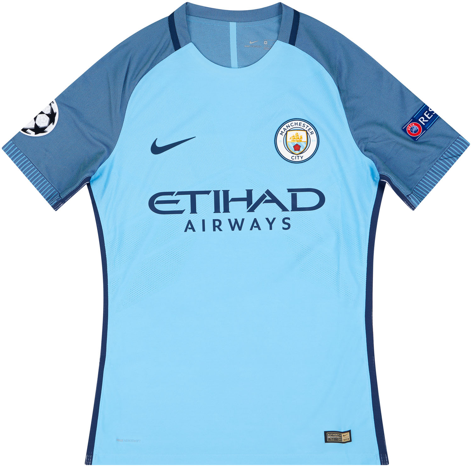 armoede spanning . 2016-17 Manchester City Player Issue Home CL Shirt Sterling #7 *As New* M