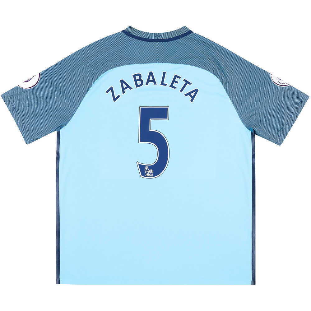 2016-17 Manchester City Home Shirt Zabaleta #5 (Excellent) XXL