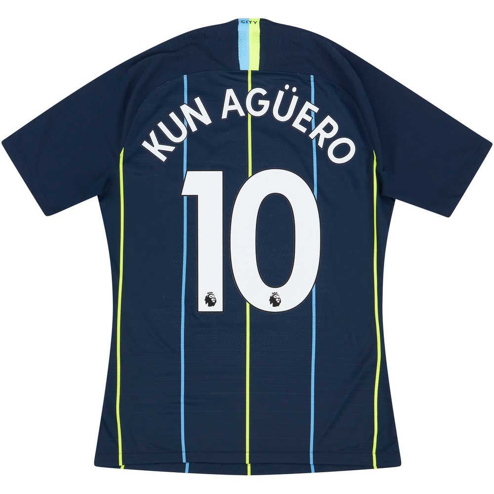2018-19 Manchester City Away Shirt Kun Agüero #10 (Very Good) S