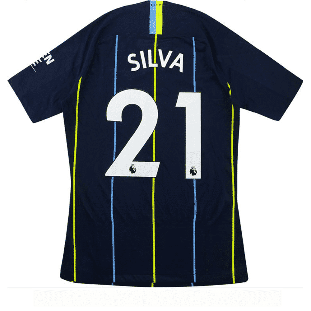 2018-19 Manchester City Away Shirt Silva #21 (Excellent) S