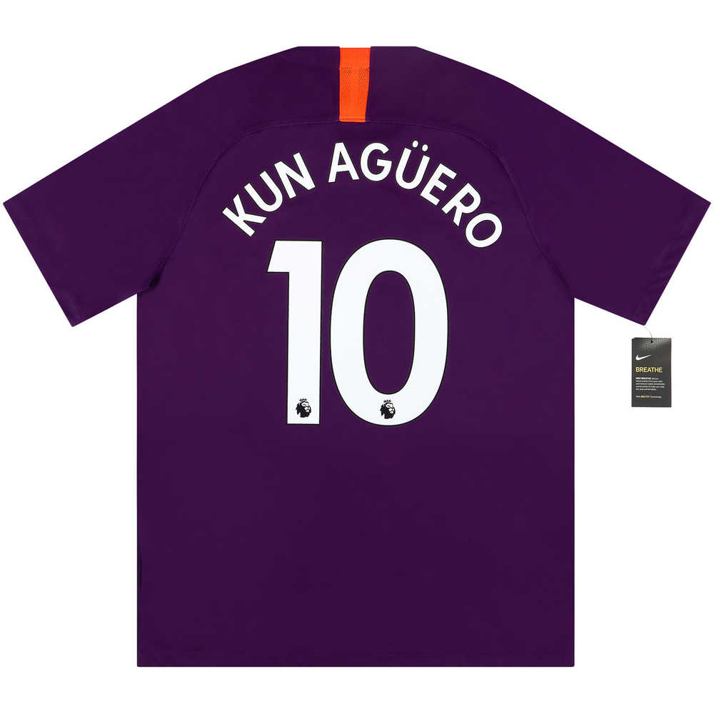 2018-19 Manchester City Third Shirt Kun Agüero #10 *w/Tags* XL