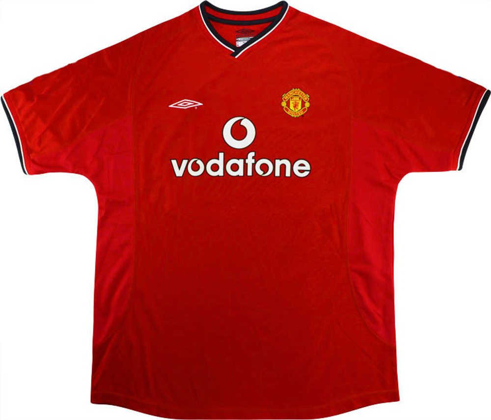 2000-02 Manchester United Home Shirt Scholes #18 (Very Good) XXL
