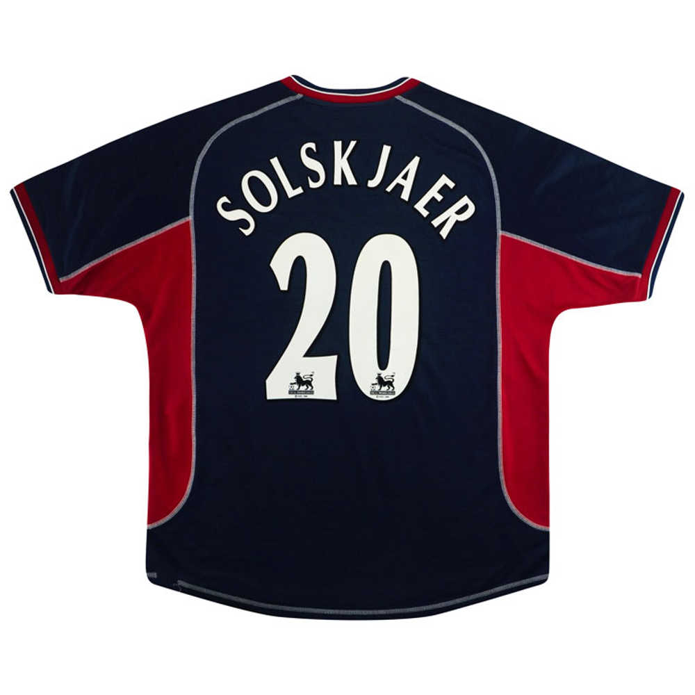 2000-01 Manchester United Third Shirt Solskjaer #20 (Excellent) XL