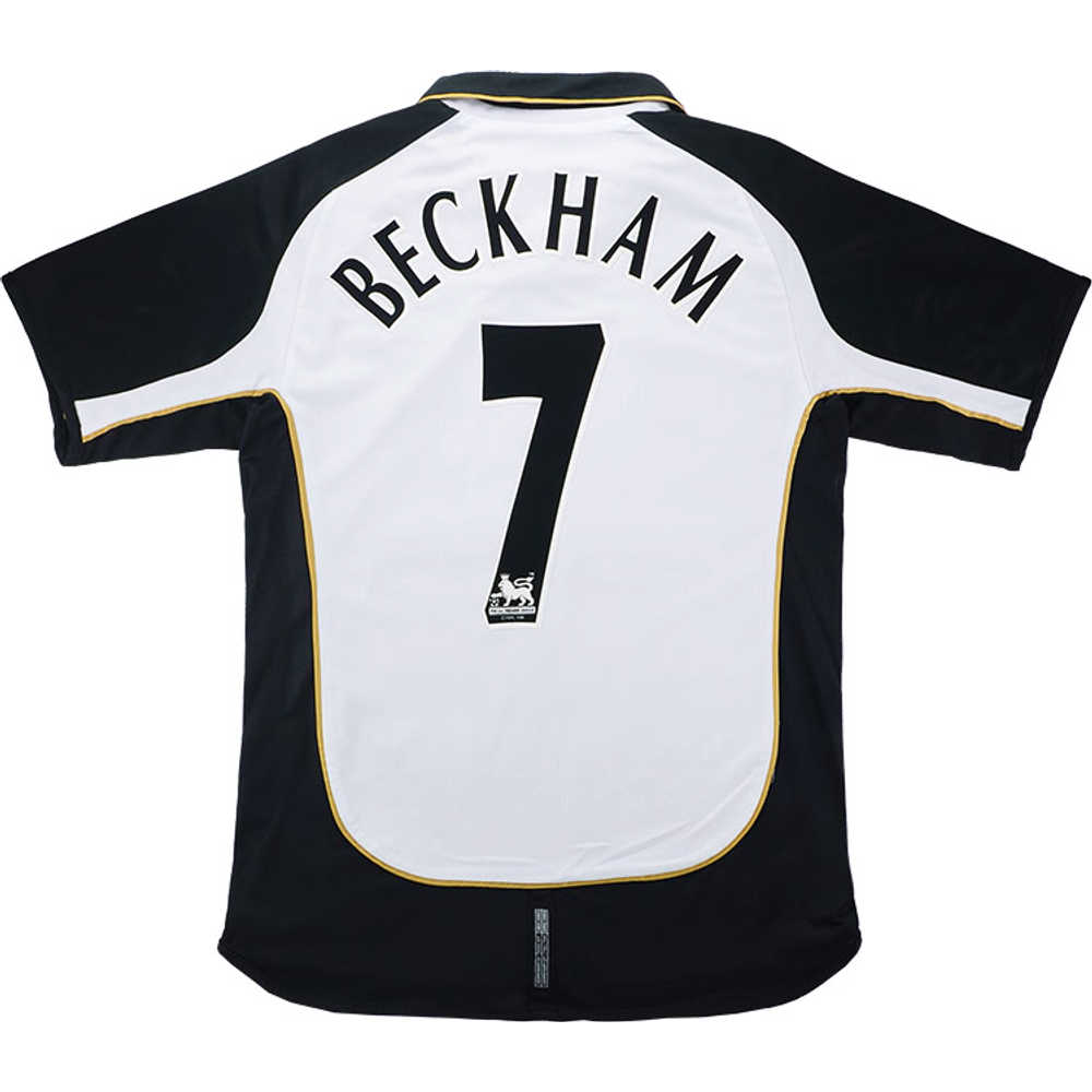 2001-02 Manchester United Centenary Away/Third Shirt Beckham #7 (Excellent) S