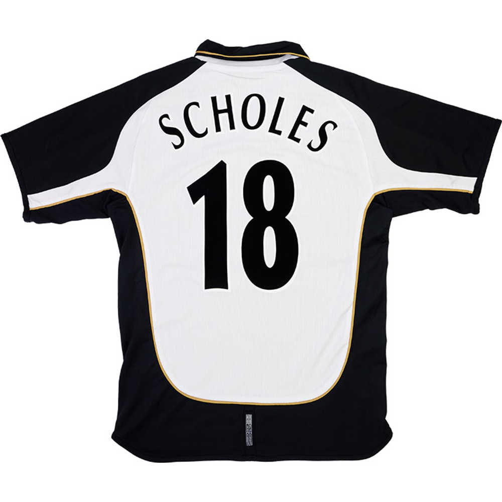 2001-02 Manchester United Centenary Away/Third Shirt Scholes #18 (Excellent) XXL