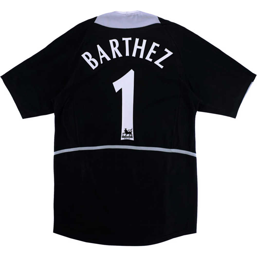 2002-04 Manchester United GK S/S Shirt Barthez #1 (Very Good) L