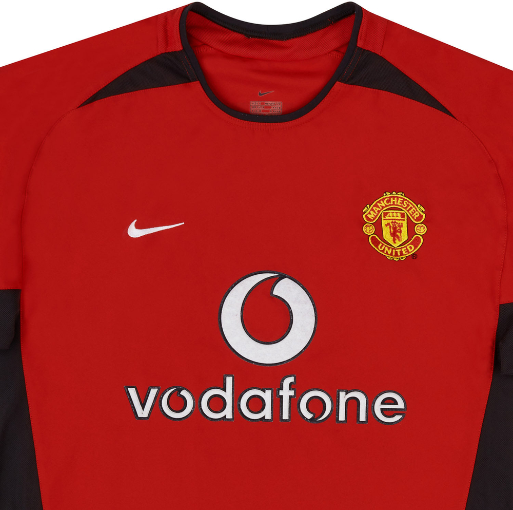 2002-03 Manchester United Home Shirt Beckham #7 (Very Good) XL.Boys