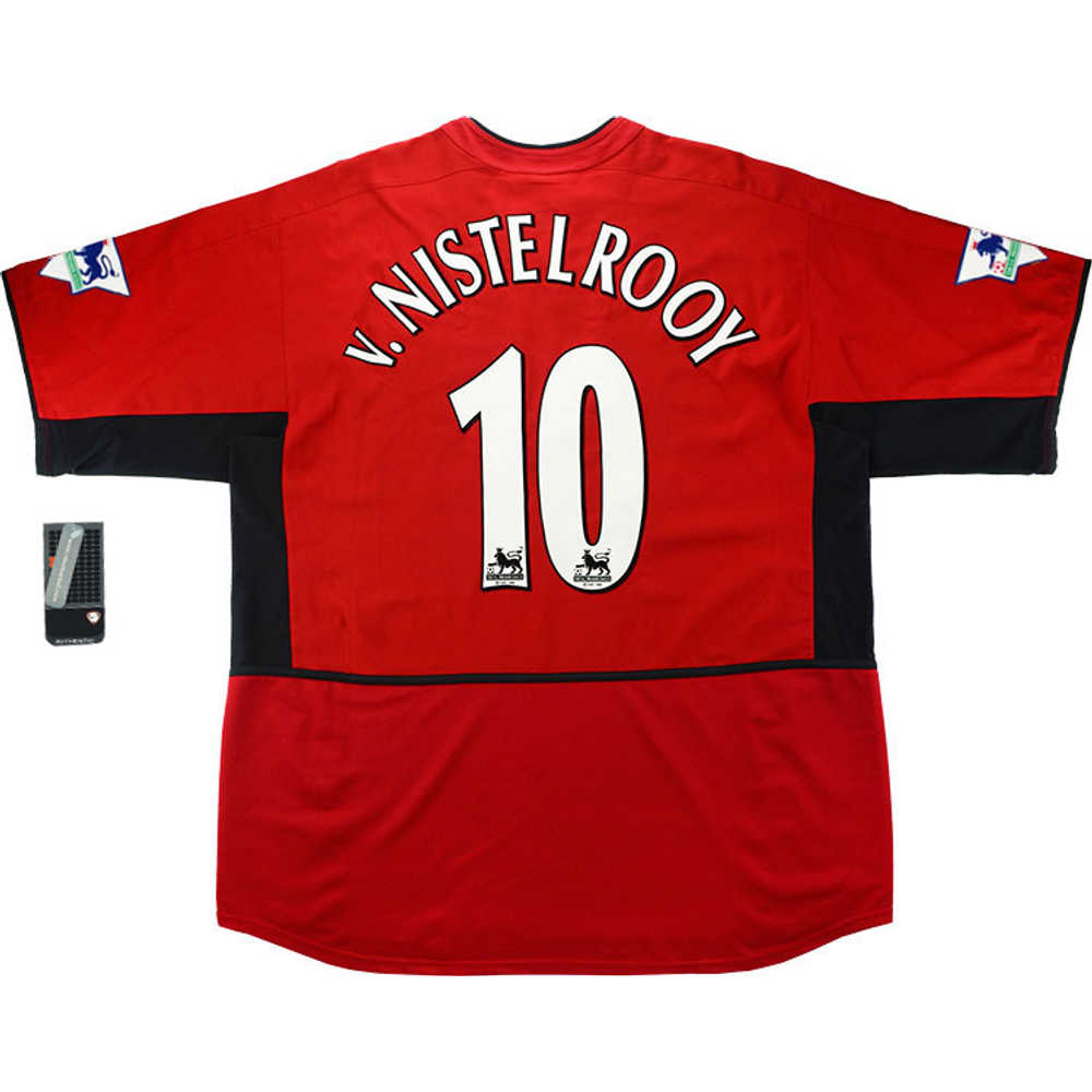 2002-04 Manchester United Home Shirt v.Nistelrooy #10 *w/Tags* XXL
