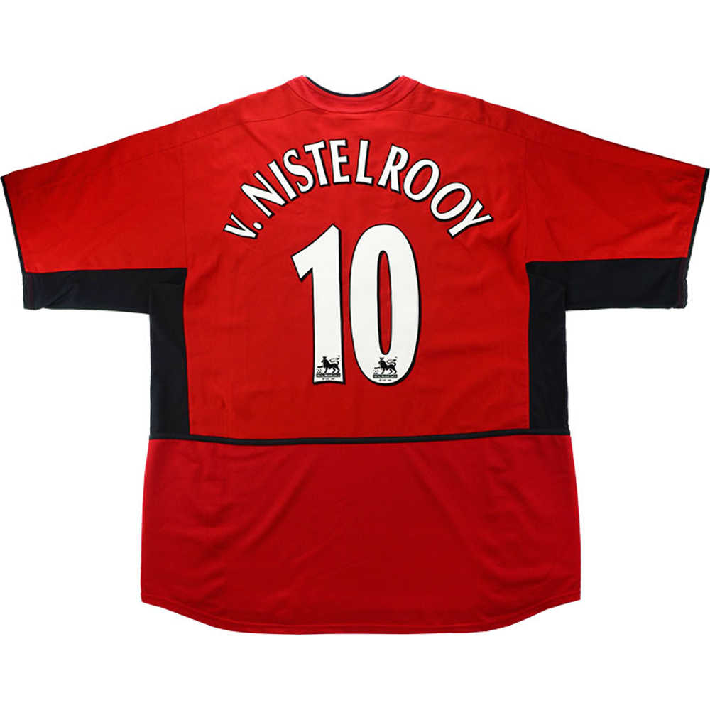 2002-04 Manchester United Home Shirt v.Nistelrooy #10 (Excellent) L