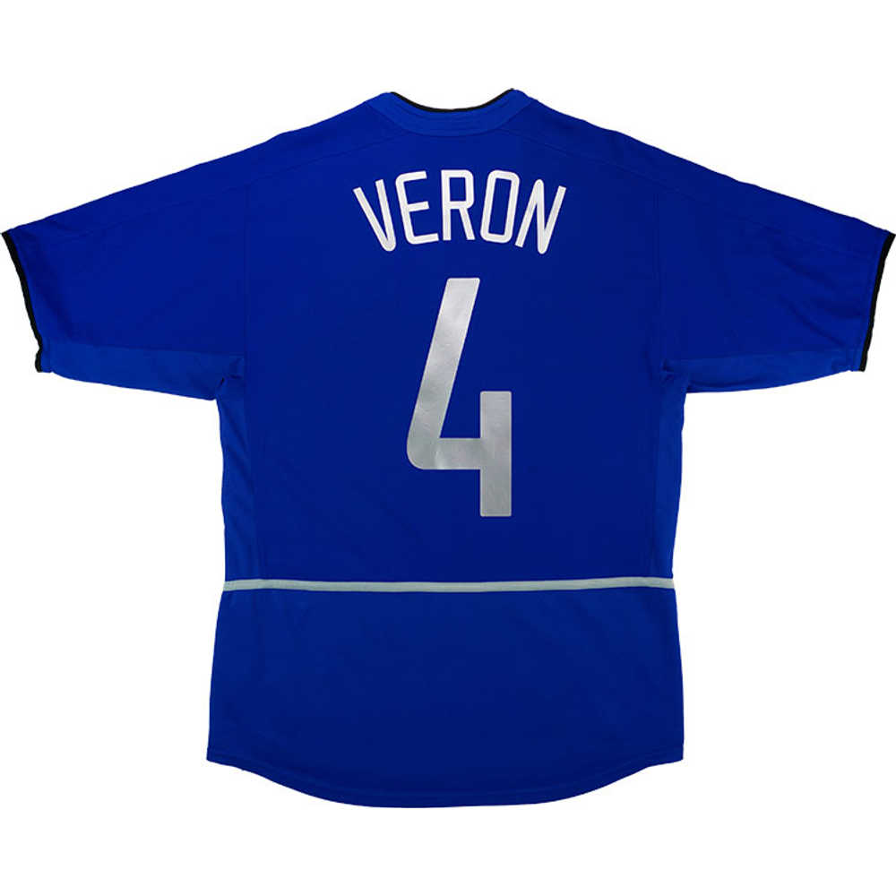 2002-03 Manchester United Third Shirt Veron #4 (Excellent) XL