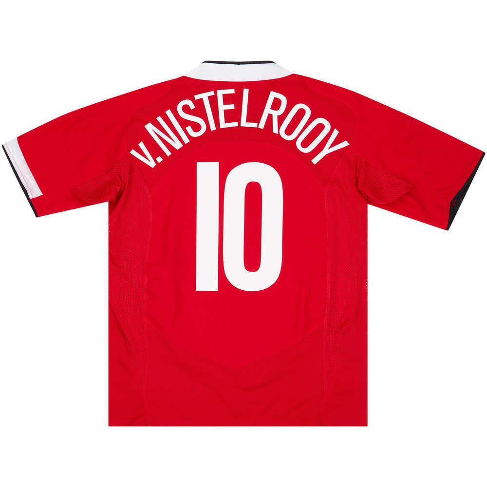 2004-06 Manchester United Home Shirt v.Nistelrooy #10 (Excellent) L 