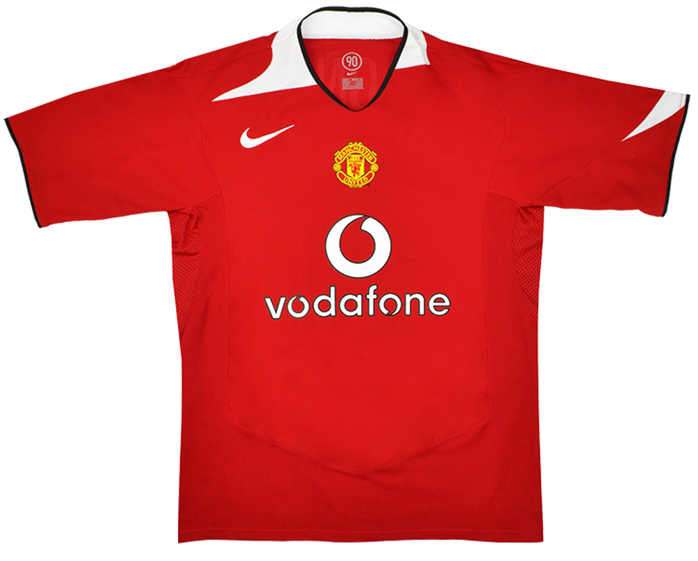 2005-06 Manchester United Home Shirt Vidic #15 (Excellent) L