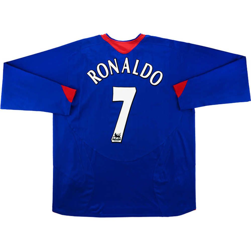 2005-06 Manchester United Away L/S Shirt Ronaldo #7 (Excellent) XL