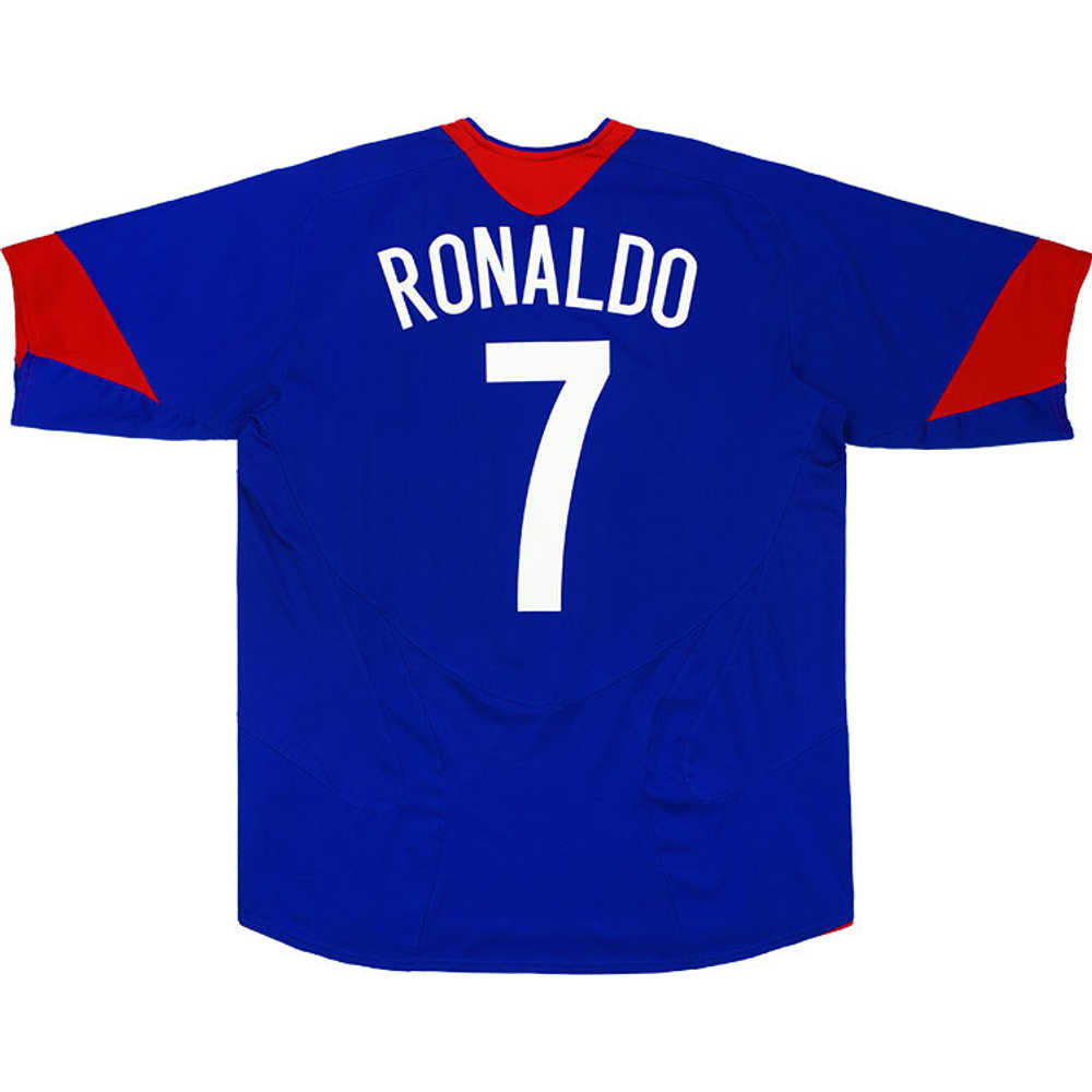 2005-06 Manchester United Away Shirt Ronaldo #7 (Excellent) L