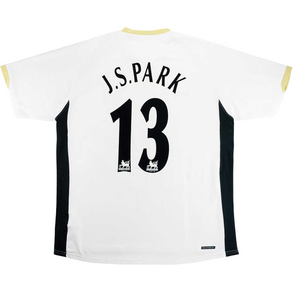 2006-08 Manchester United Away Shirt J.S.Park #13 (Very Good) XL