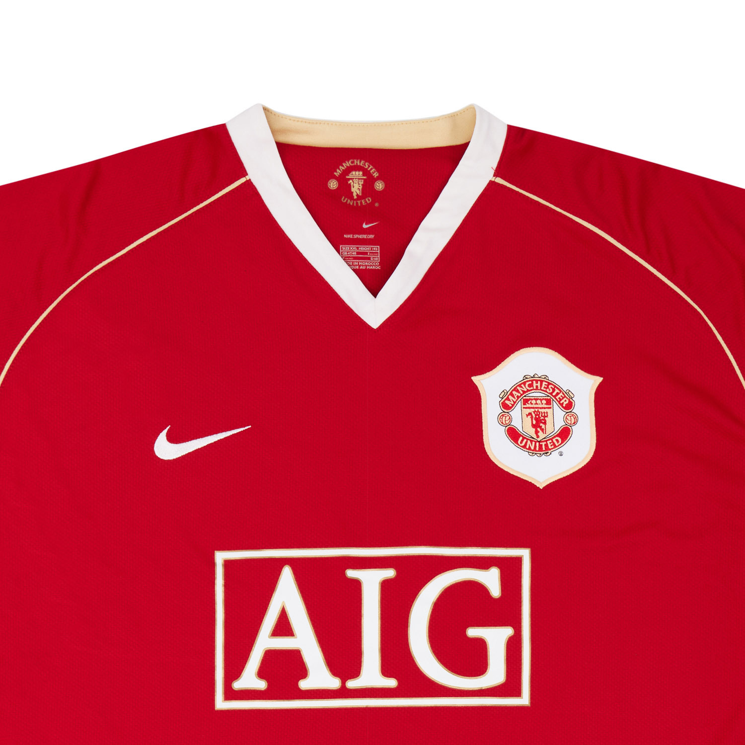 2006-07 Manchester United Home Shirt Longsleeve