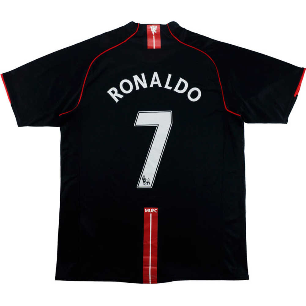 2007-08 Manchester United Away Shirt Ronaldo #7 (Excellent) XL