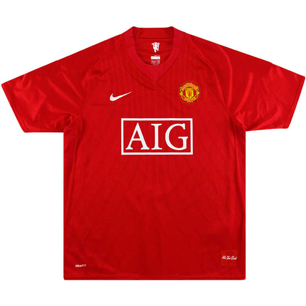 2007-09 Manchester United Home Shirt (Good) 3XL