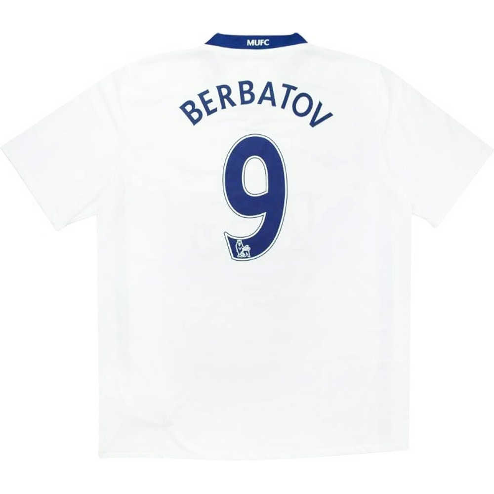 2008-09 Manchester United Away Shirt Berbatov #9 (Very Good) XXL