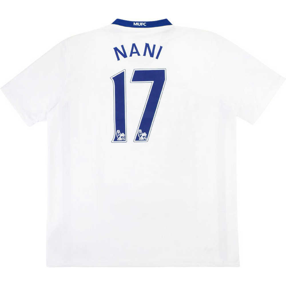 2008-10 Manchester United Away Shirt Nani #17 (Very Good) XXL