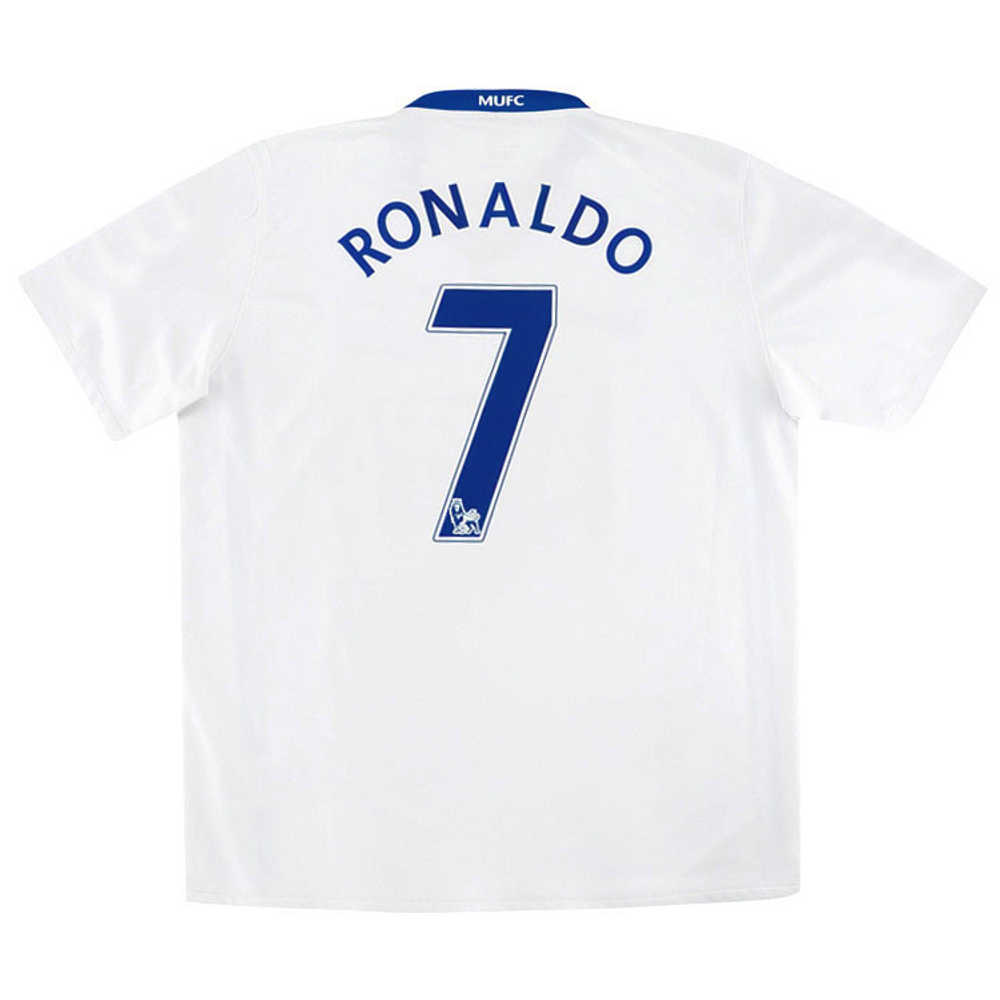 2008-09 Manchester United Away Shirt Ronaldo #7 (Excellent) XL