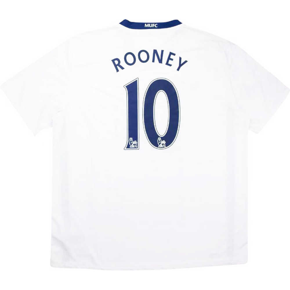 2008-10 Manchester United Away Shirt Rooney #10 (Very Good) M