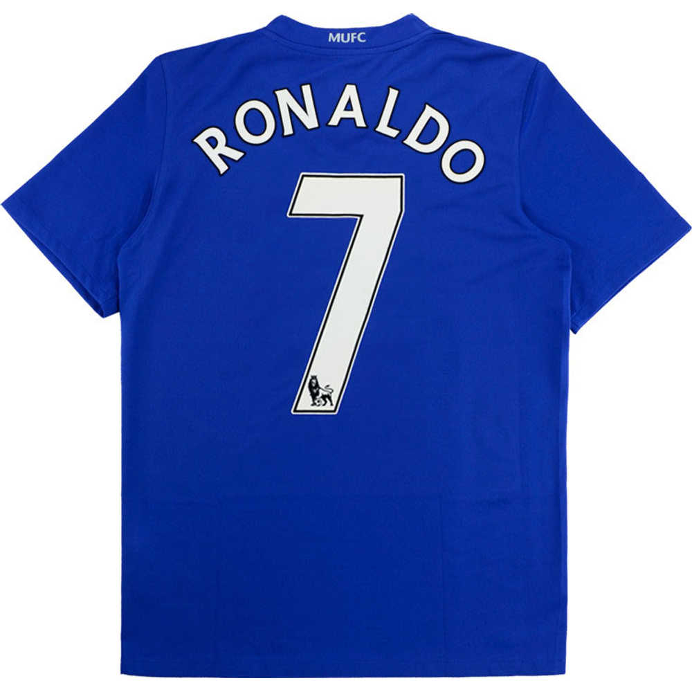 2008-09 Manchester United Third Shirt Ronaldo #7 (Very Good) L