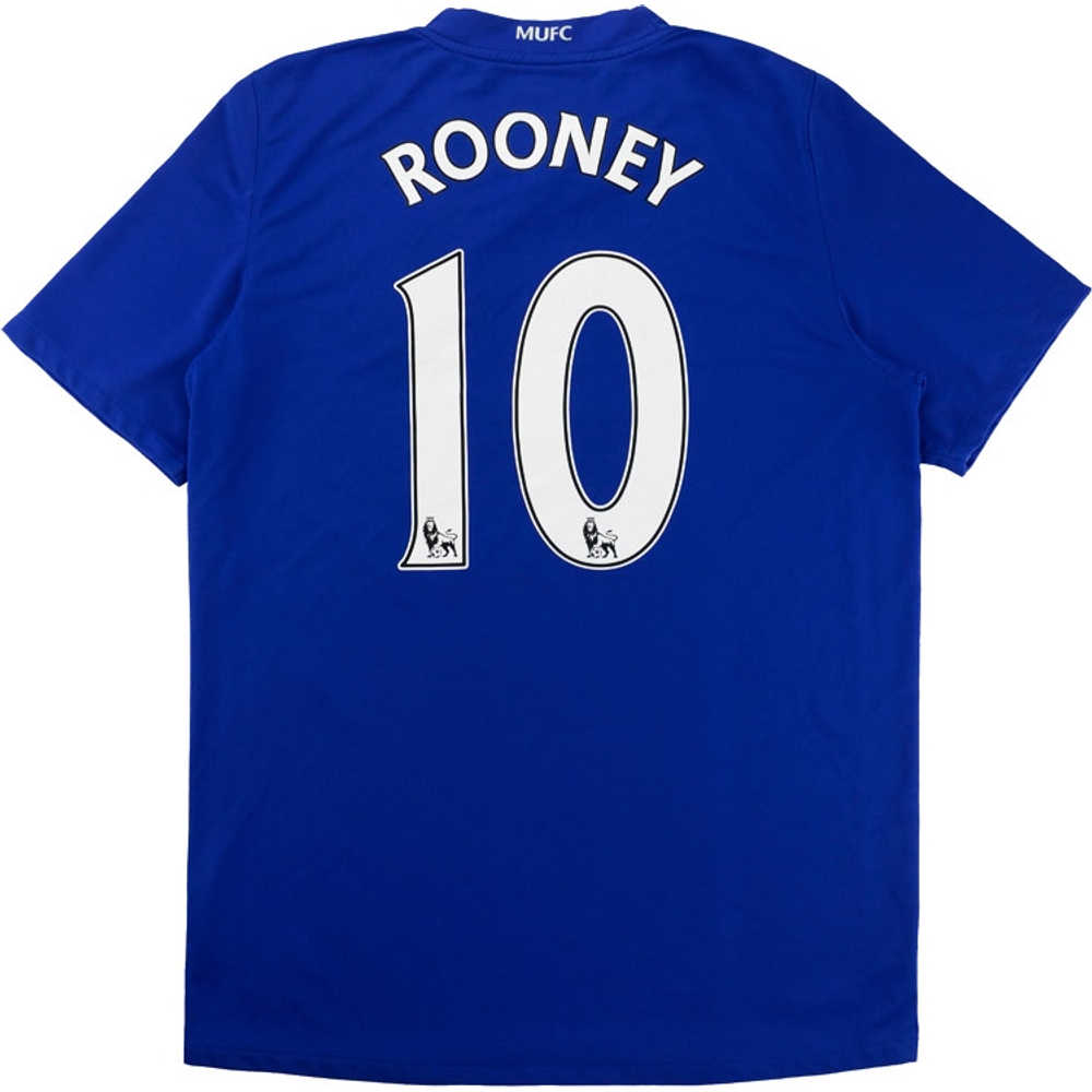 2008-09 Manchester United Third Shirt Rooney #10 (Excellent) XL