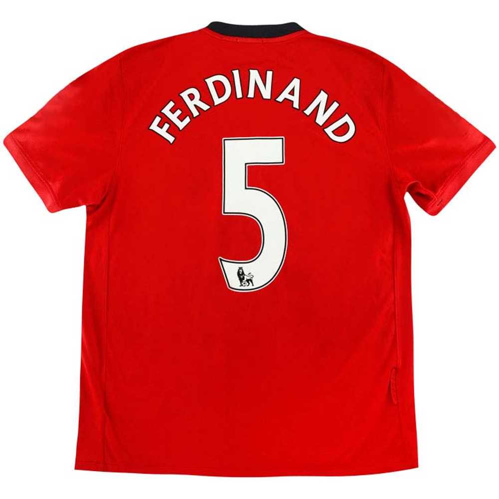 2009-10 Manchester United Home Shirt Ferdinand #5 (Excellent) XL