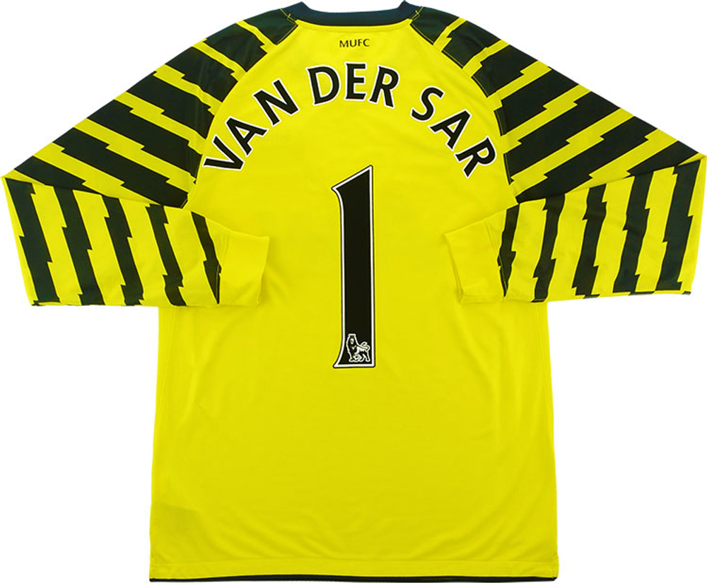 2010-11 Manchester United Yellow GK Shirt van der Sar #1 (Very Good) S