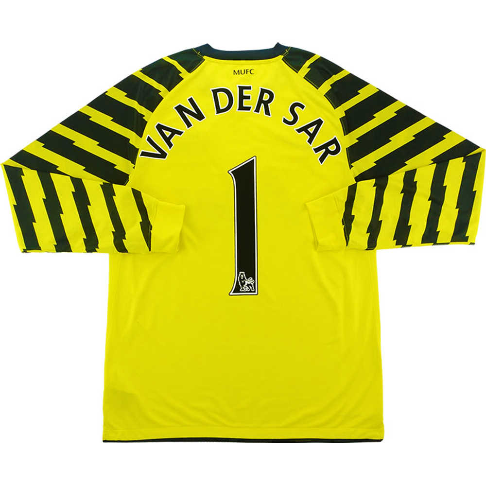 2010-11 Manchester United Yellow GK Shirt van der Sar #1 (Very Good) S