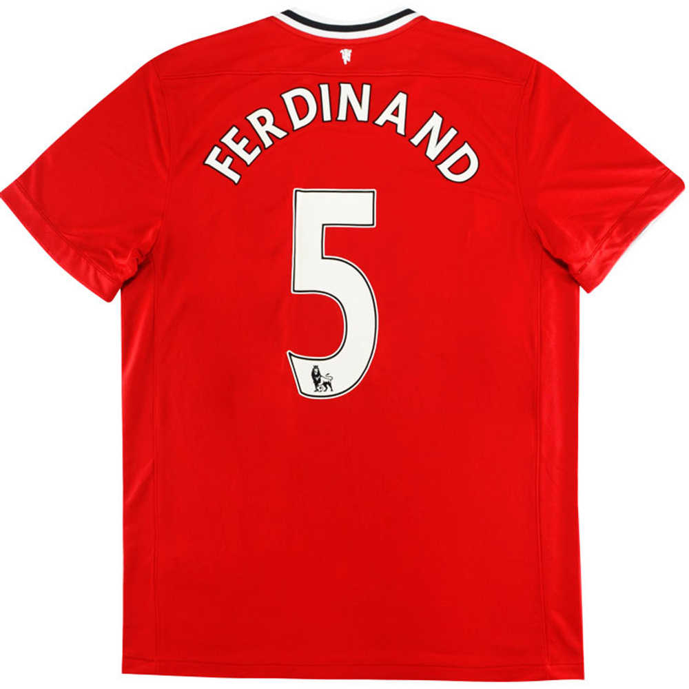 2011-12 Manchester United Home Shirt Ferdinand #5 (Very Good) M