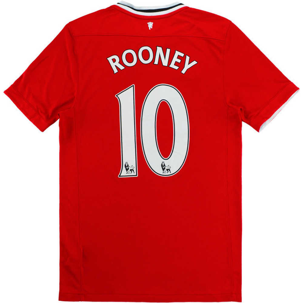 2011-12 Manchester United Home Shirt Rooney #10 (Very Good) M