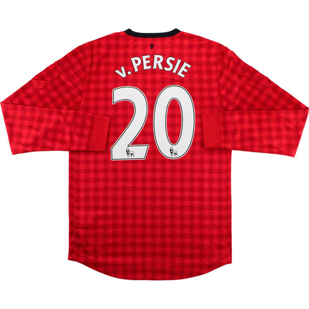 2012-13 Manchester United Home L/S Shirt v.Persie (Excellent) XL