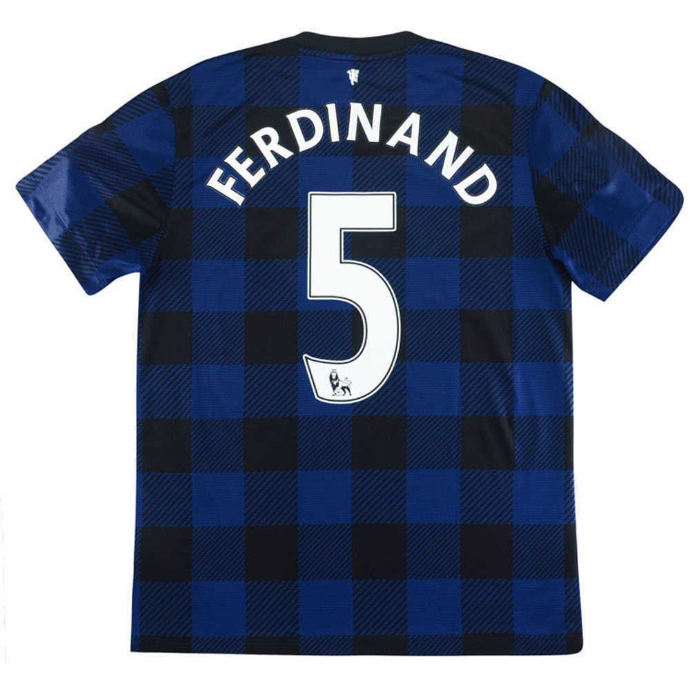 2013-14 Manchester United Away Shirt Ferdinand #5 (Good) M