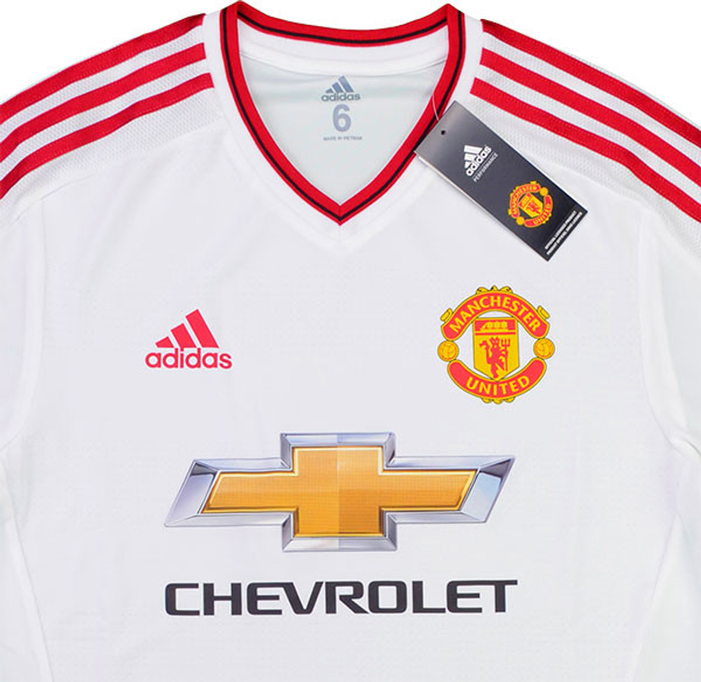 2015-16 Manchester United Adizero Player Issue European Away L/S Shirt Rooney #10 *w/Tags* M