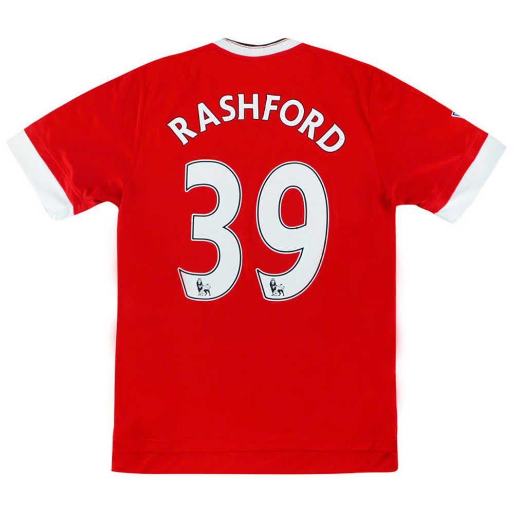 2015-16 Manchester United Home Shirt Rashford #39 (Excellent) S