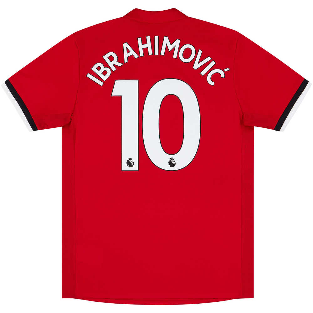 2017-18 Manchester United Home Shirt Ibrahimović #10 (Excellent) S